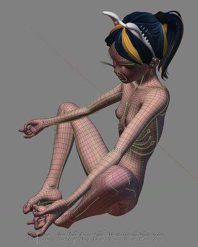 Giazelle Veloca New Mesh and Rig 2025, Wires Full Nude II #11