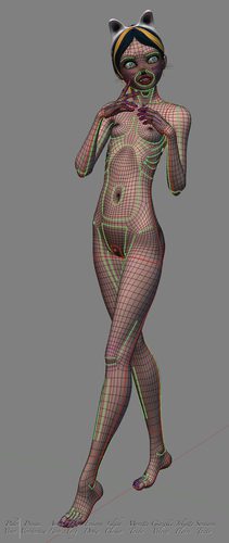 Giazelle Veloca New Mesh and Rig 2025, Wires Full Nude I #12