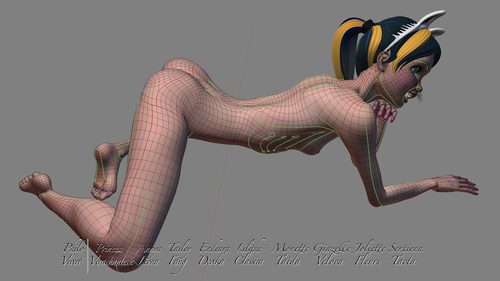 Giazelle Veloca New Mesh and Rig 2025, Wires Full Nude I #13