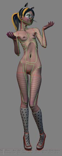 Giazelle Veloca New Mesh and Rig 2025, Wires with Mask and Boots I #8