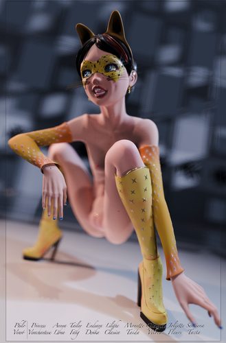 Giazelle Veloca - Golden Catgirl - As She Starts IX #4