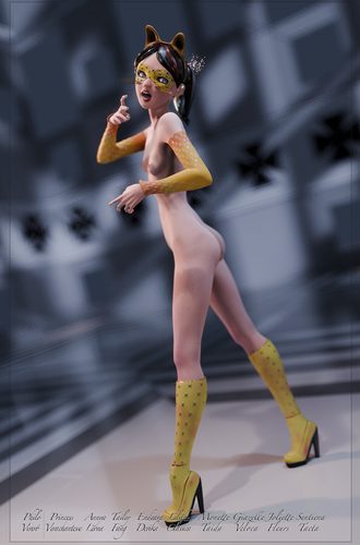 Giazelle Veloca - Golden Catgirl - As She Finishes I #2