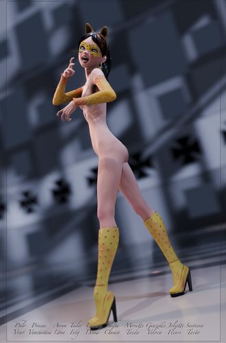 Giazelle Veloca - Golden Catgirl - As She Finishes II #2