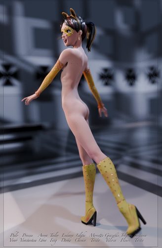 Giazelle Veloca - Golden Catgirl - As She Finishes X #2