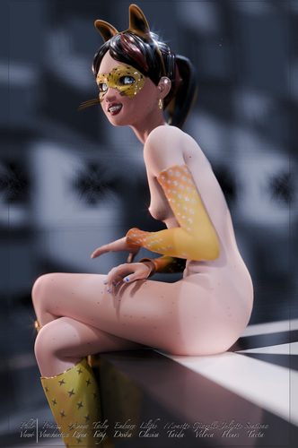 Giazelle Veloca - Golden Catgirl - As She Finishes IV #3