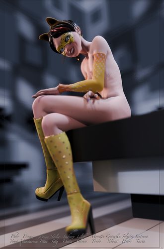 Giazelle Veloca - Golden Catgirl - As She Finishes VII #3