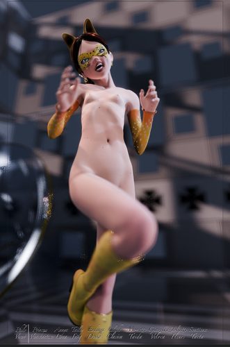 Giazelle Veloca - Golden Catgirl - As She Finishes X #5