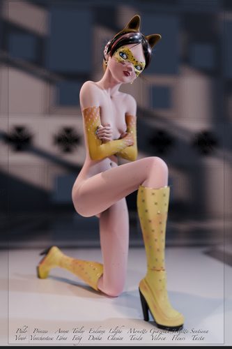 Giazelle Veloca - Golden Catgirl - As She Finishes V #6