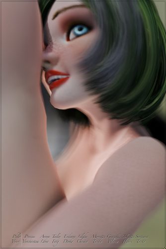 Annya-Leona at the Clock, Painted IV #7